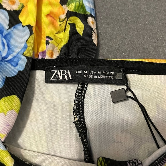 ZARA Floral Printed Bodysuit - Picture 4 of 6